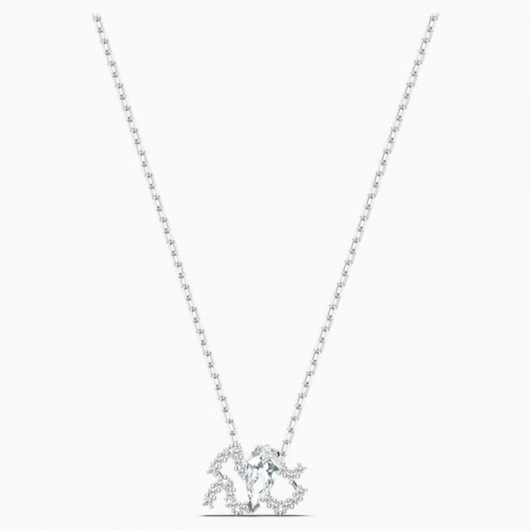 Zodiac II Pendant, Aquarius, White, Mixed