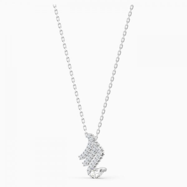 Zodiac II Pendant, Scorpio, White, Mixed metal