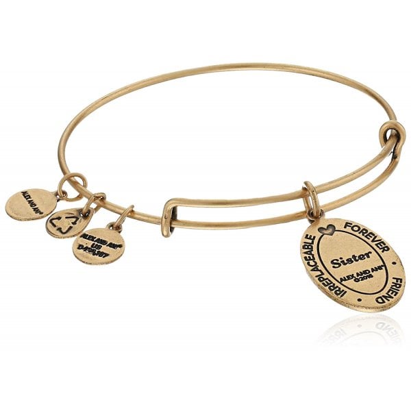 Gold Sister Charm Bangle