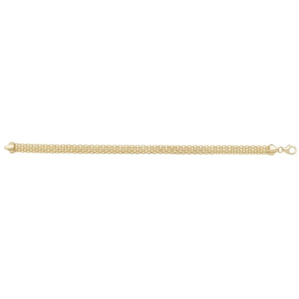 9ct Yellow Gold Ladies 7.5" Bracelet