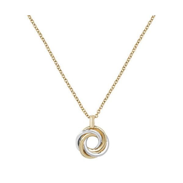 9ct Yellow/White Gold 16+1" Ladies Necklet