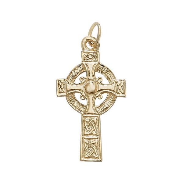 9ct Yellow Gold Celtic Cross Pendant