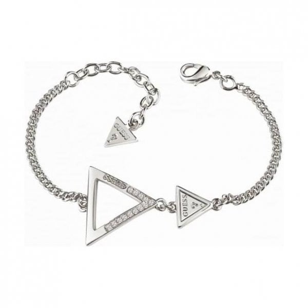 Guess Iconic 3 Angles Silver Bracelet