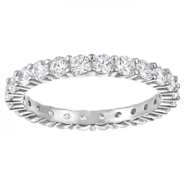 Vittore XL Ring, White, Rhodium plated SIZE 52