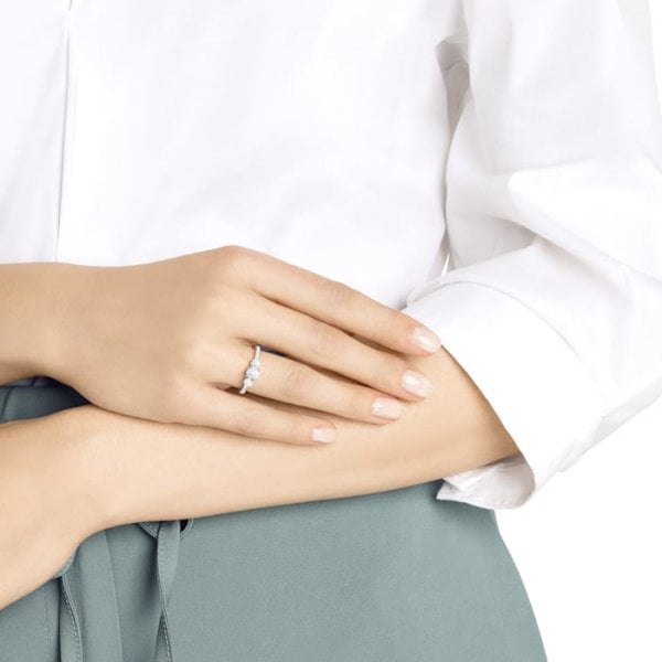 ATTRACT TRILOGY RING RND CZWH S58