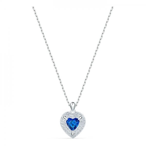 Sapphire Crystal Heart Necklace