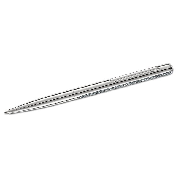 Crystal Shimmer Ballpoint Pen, Silver Tone