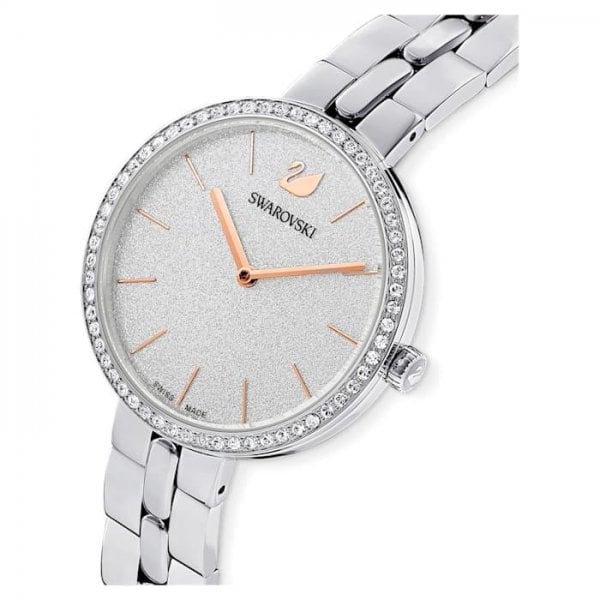 Ladies Cosmopolitan Watch, Metal Bracelet, White