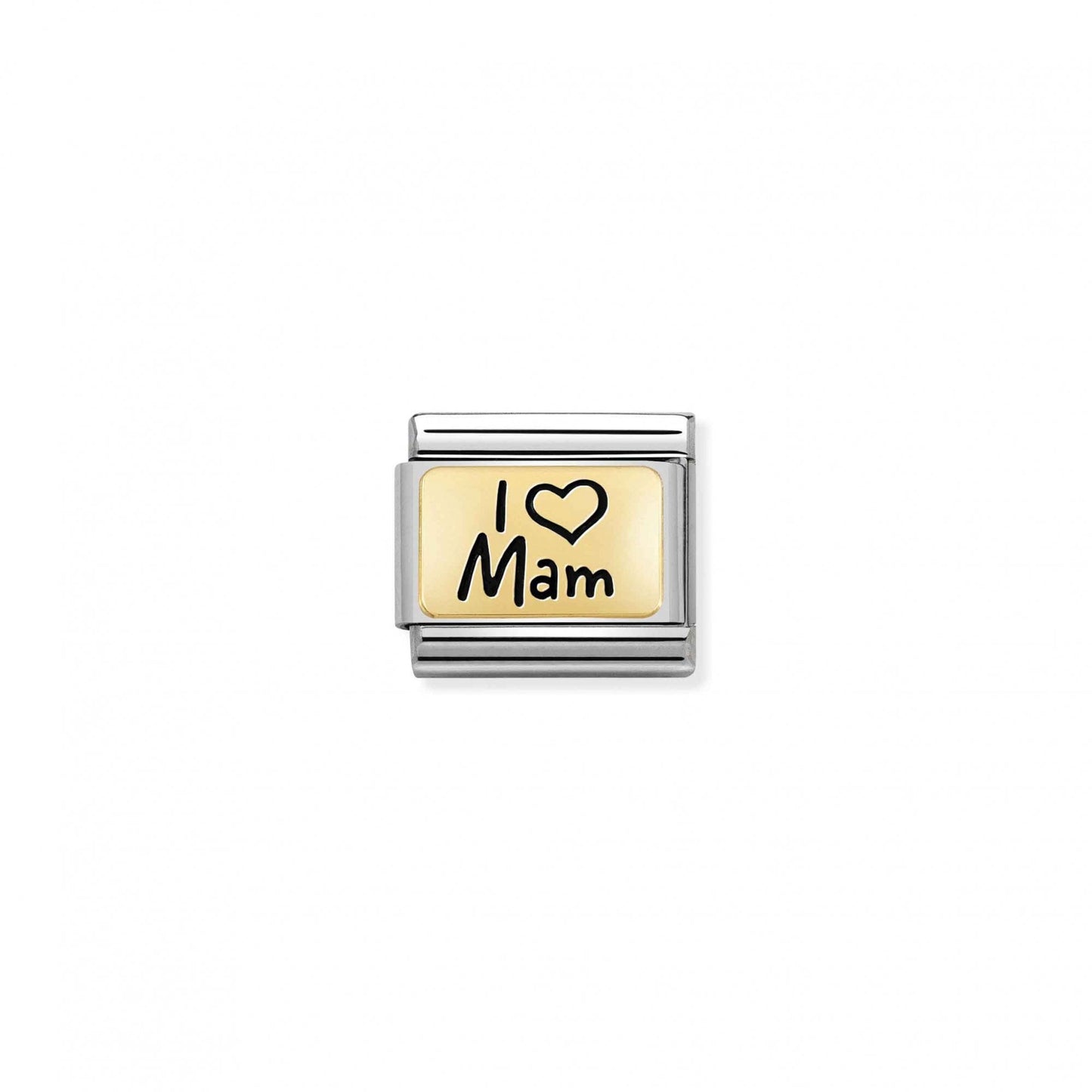 Gold I Love Mam Charm
