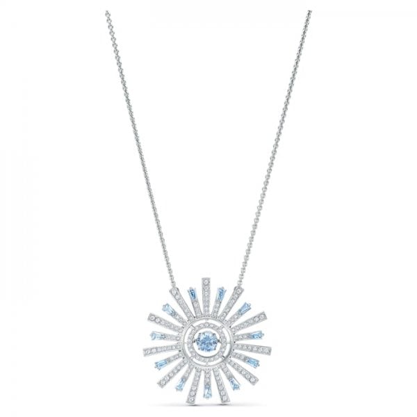 Sunshine Blue & White Crystal Necklace
