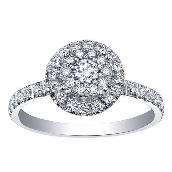 PL 950 RU .92CT TW DIAMOND RING