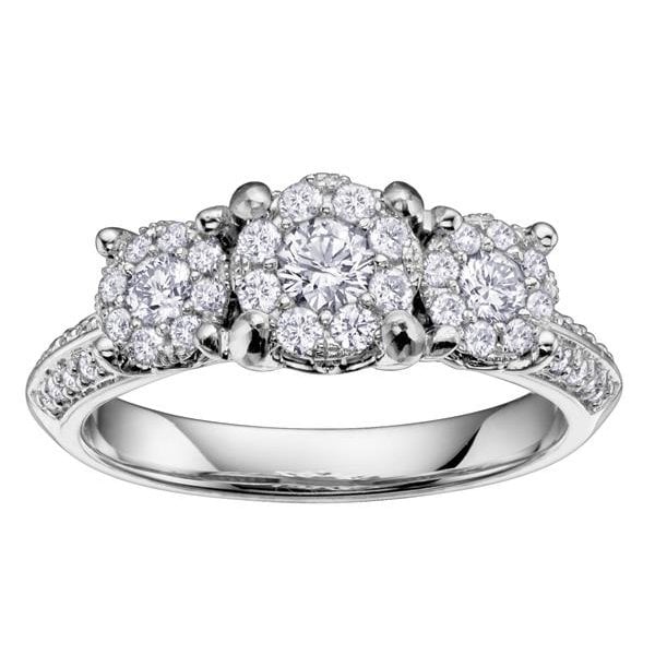 18CT WG PD .66CT TW DIAMOND RING