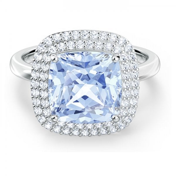 Angelic Ring, Blue, Rhodium plated - SIZE 58