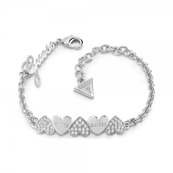 Heart Bouquet Crystal Hearts Bracelet