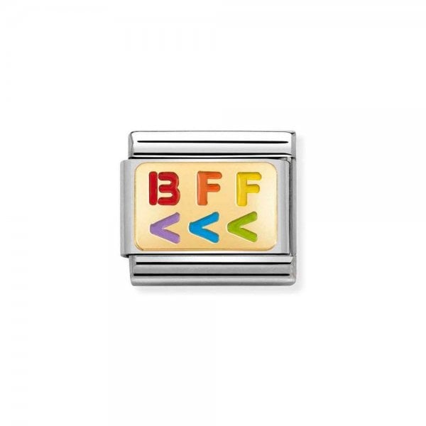 Gold BFF Left Arrows Charm