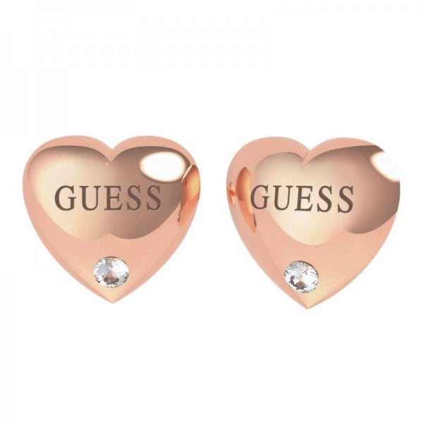 ROSE GOLD HEART STUD EARRINGS