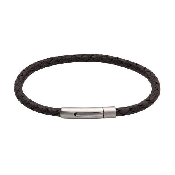 Moroccan Brown Leather Bracelet 21cm