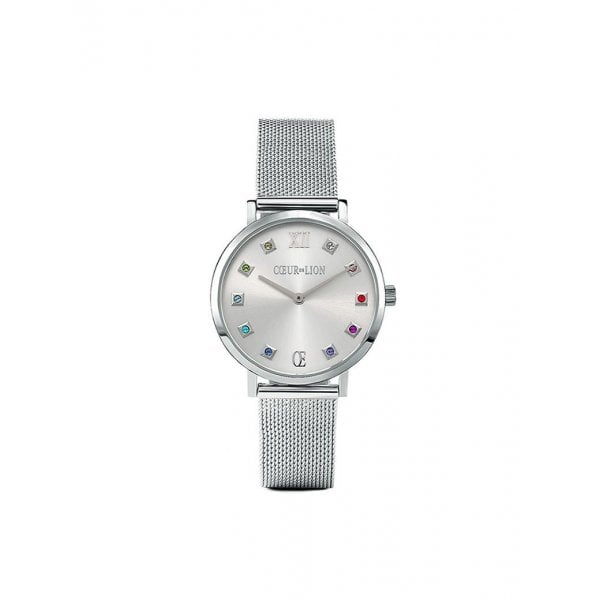 ladies steel watches, multicolourstones