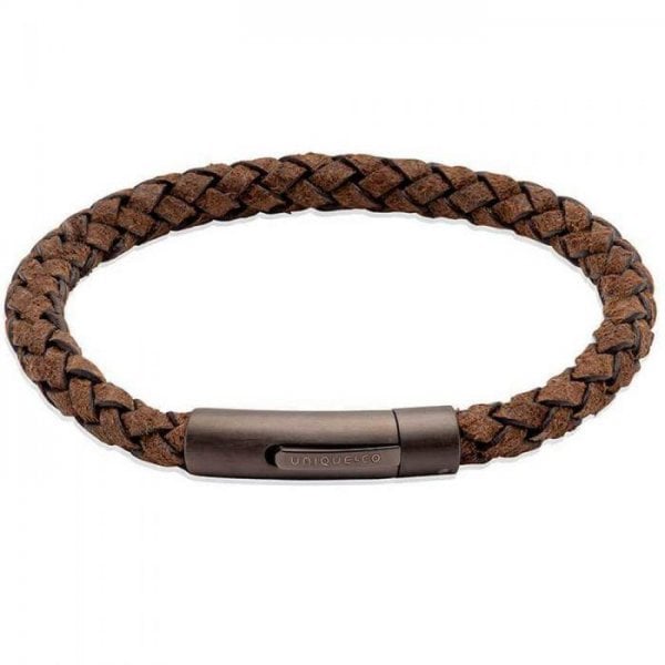 Coconut Brown Leather 21cm Bracelet