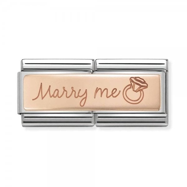 Rose Gold Marry Me Double Charm