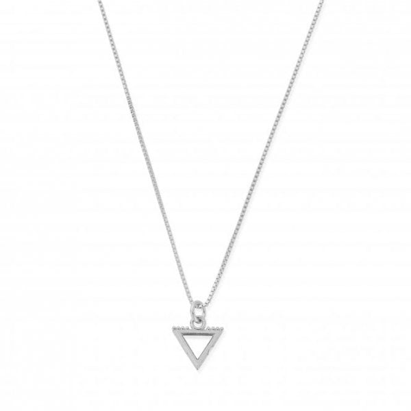 Sterling Silver Delicate Box Chain Water Necklace