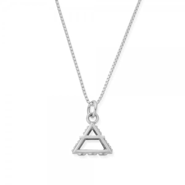 Sterling Silver Delicate Box Chain Air Necklace