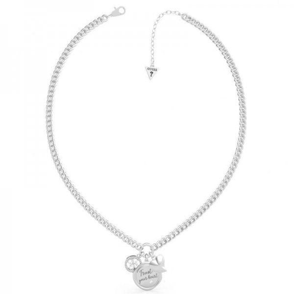 Guess My Feelings Silver Necklace