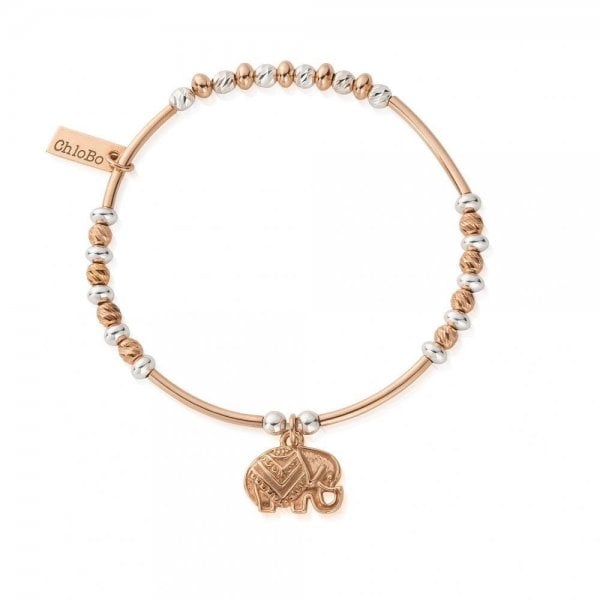 Rose And Silver Decorated Elephant