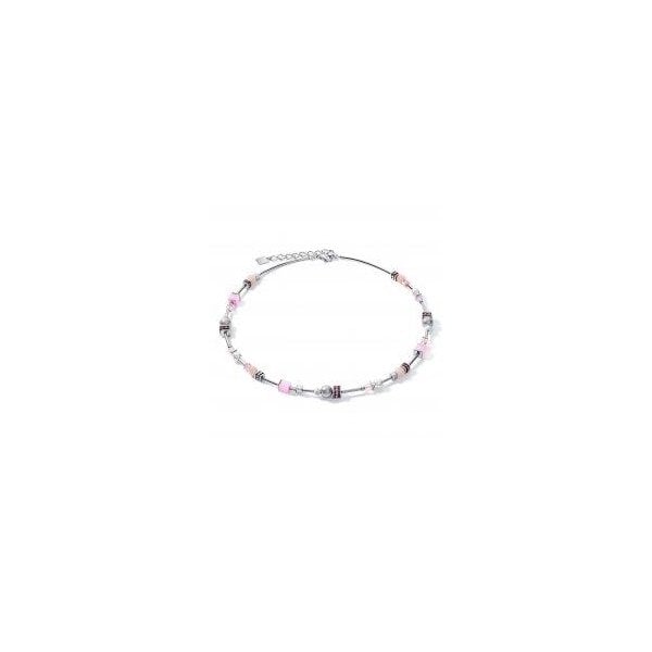 Ladies pearls and cubes necklace