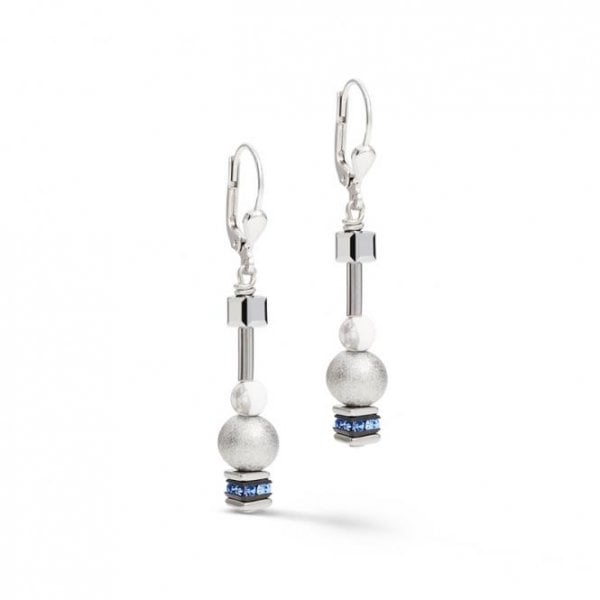 ladies pearls and cubes earrings
