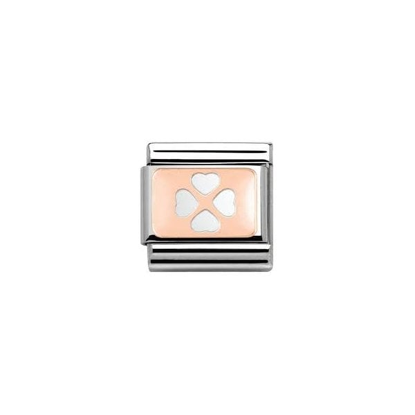 Rose Gold Four Leaf Clover Charm