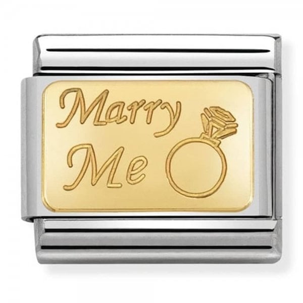 Gold Marry Me Charm
