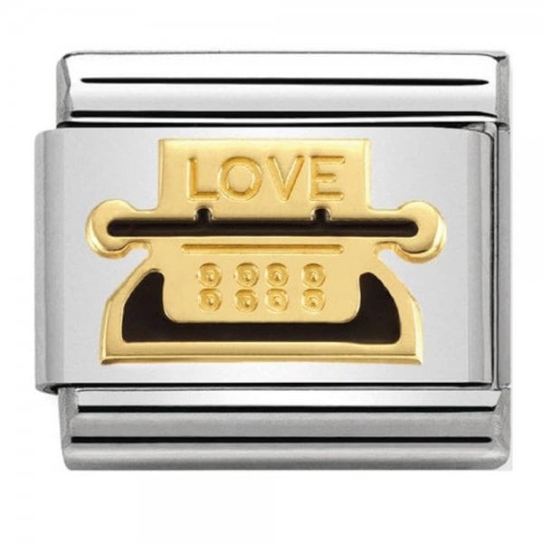 Classic Gold Typewriter Charm