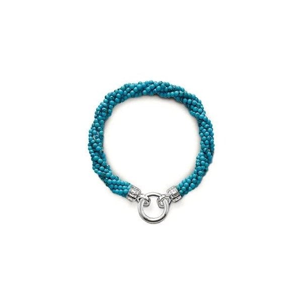 *Ex display* 18cm Synthetic Turquoise 5 Strand Bracelet *Ex display*