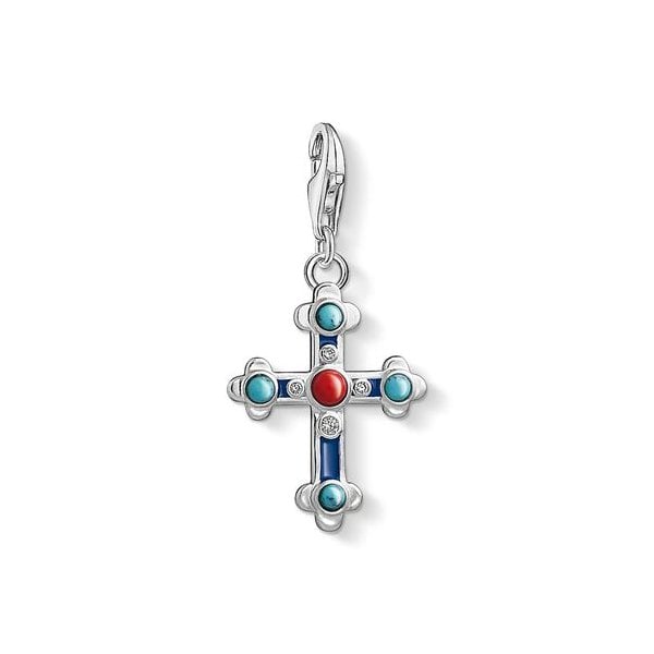 Charm pendant ethnic cross
