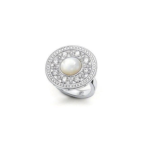 Mother of Pearl Large Circle Ring