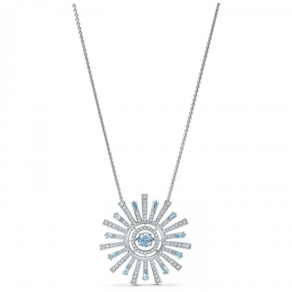 Sunshine Blue & White Crystal Necklace
