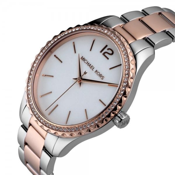 Layton Steel and Rose Gold Tone Ladies Watch