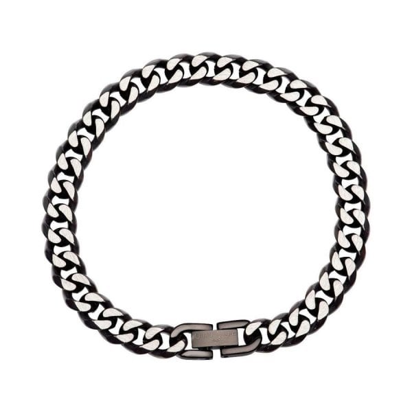 Bracelet with Polished Black IP Coating 21cm