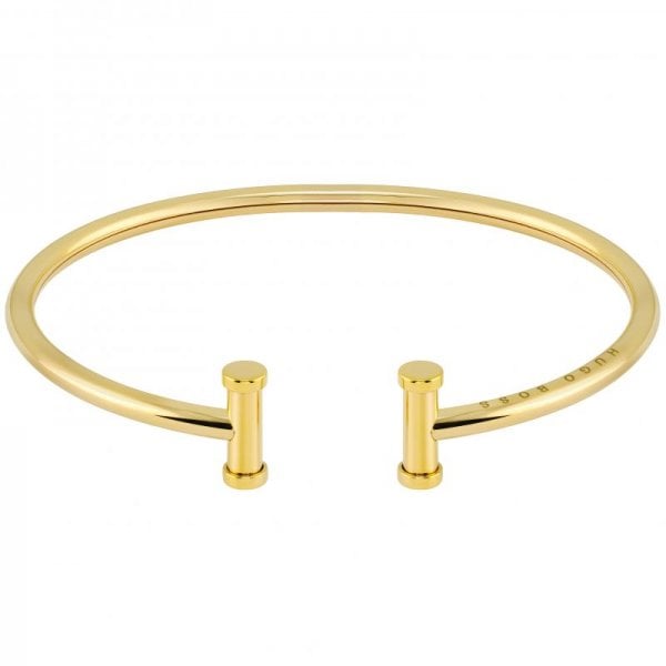 Ladies/Unisex Gold Coloured Bangle