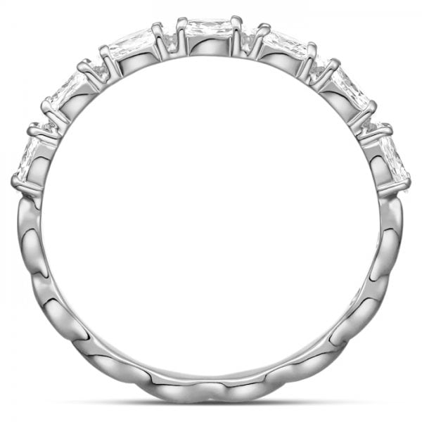 Vittore Marquise Ring, Rhodium plated SIZE 58