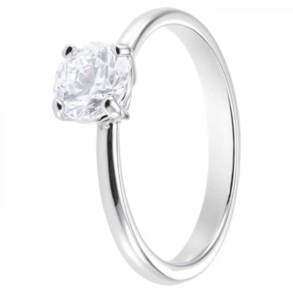 Attract Ring, White, Rhodium plated SIZE 52