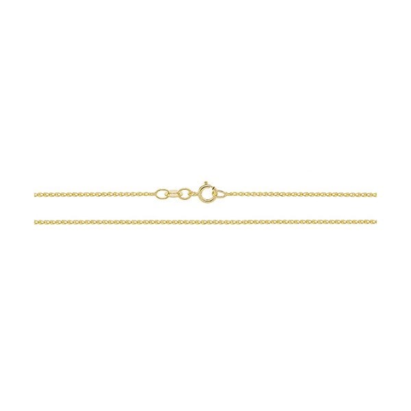 9ct Yellow Gold DC Single Link Wheat Chain