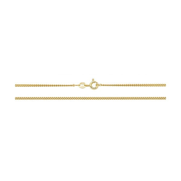 9CT YELLOW GOLD CLOSE CURB CHAIN