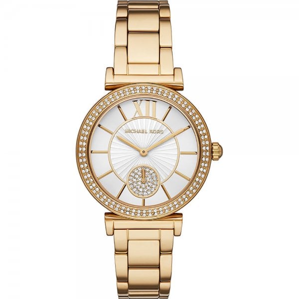 Mini Abbey Pavé Gold-Tone Ladies Watch