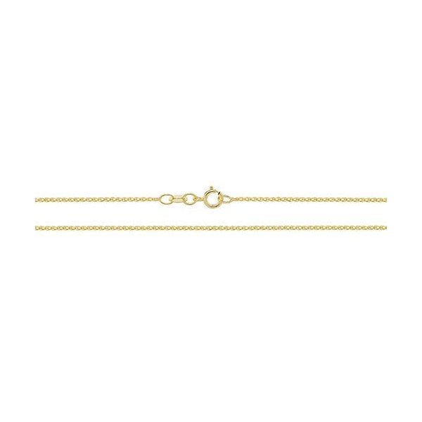 9ct Yellow Gold DC Single Link Wheat Chain