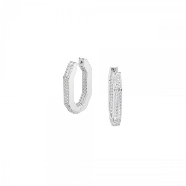 Dextera White Crystal Earrings