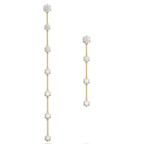 Constella Yellow Gold Plated Asymmetrical Drop Earrings