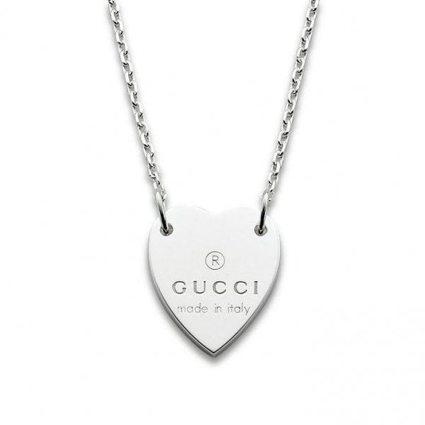 Trademark necklace with heart pendant - 48cm