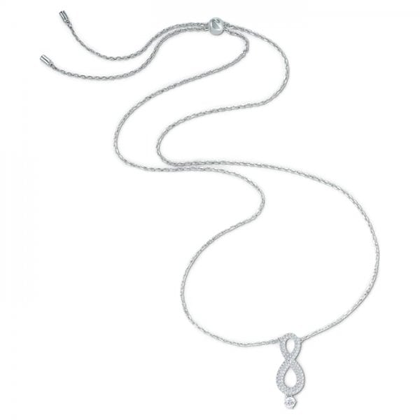 Necklace Infinity Necklace Long Crystal